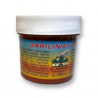 Akriliniai dažai- pigmentai "AKRILEN", rudos sp., 120 ml