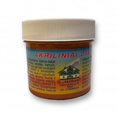 Akriliniai dažai- pigmentai "AKRILEN", šviesiai rudos sp., 120 ml