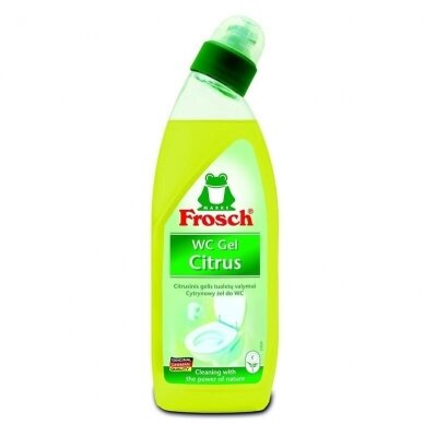 Unitazo gelinis valiklis Frosch, citrinų kvapo, 750ml