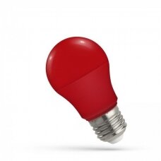LED lemputė, 4.9W E27 GLS, raudona, SPECTRUM LED