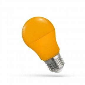 LED lemputė, 4.9W E27 GLS, oranžinė, SPECTRUM LED