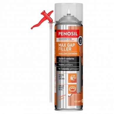 PENOSIL Max Gap Filler šiaudelinės sandarinimo putos didelėms ertmėms 435ml